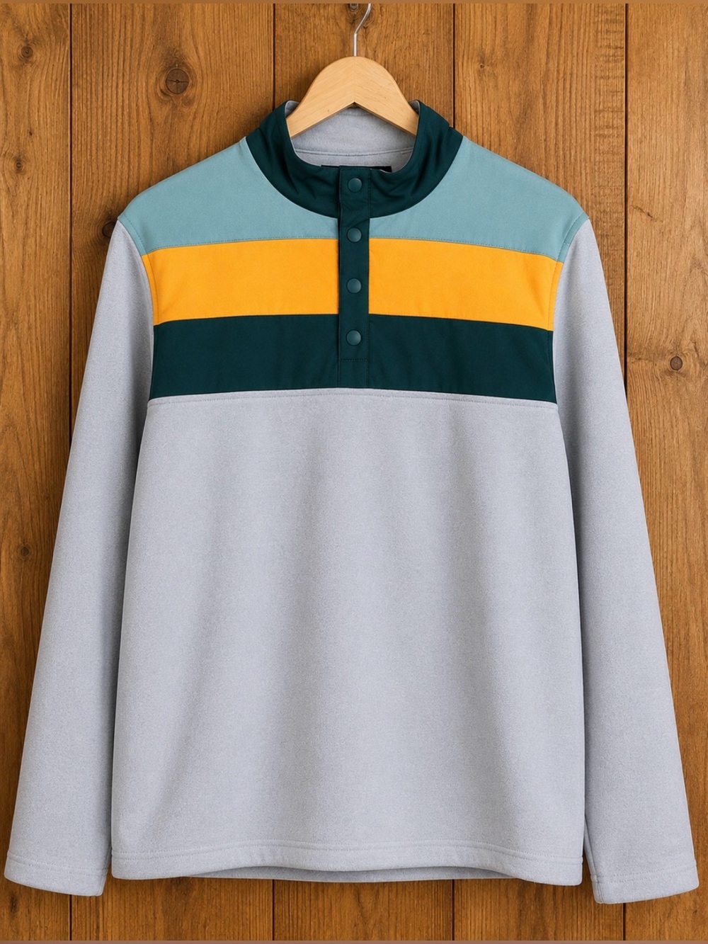 Swannies Golf Snap Placket Fleece Pullover XL Colorblock Performance Mens